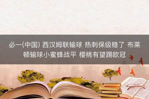 必一(中国) 西汉姆联输球 热刺保级稳了 布莱顿输球小蜜蜂战平 樱桃有望踢欧冠