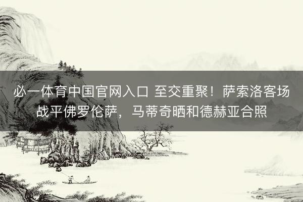 必一体育中国官网入口 至交重聚！萨索洛客场战平佛罗伦萨，马蒂奇晒和德赫亚合照