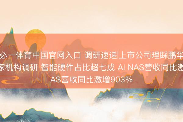 必一体育中国官网入口 调研速递|上市公司理睬鹏华基金等1家机构调研 智能硬件占比超七成 AI NAS营收同比激增903%