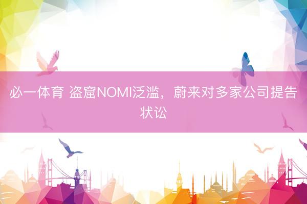 必一体育 盗窟NOMI泛滥，蔚来对多家公司提告状讼